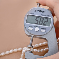 Vente en gros de perles de riz d'eau douce blanches de 5-6 mm, qualité AA, perles naturelles en vrac pour la fabrication de bijoux de luxe DIY