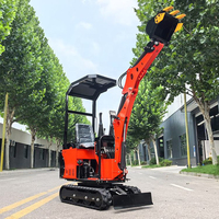 Excavator Mini CE EPA Approved 1 2 3.5 Ton Multi Attachment Micro Digger Tahan Lama Heavy Duty Bagger Excavator
