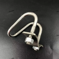 Attaches de fixation verticales pour serres, croisillons en acier inoxydable/galvanisé à chaud, connecteurs de poutres, clips d'arche, supports de poutres