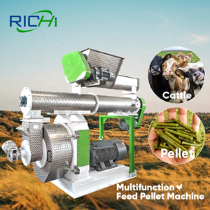 RICHI Lebensmittelherstellungsmaschine Tierfutter-Pelletmühle Hohe Kapazität 3-4t/h Rinder-Tierfutter-Pelletierer für Kühe - Product Image 1