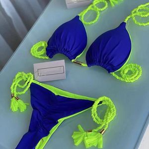 Conjunto de Bikini Brasileño con Cuerdas Trenzadas en Colores de Moda, Traje de Baño para Mujer, Bikini para Chica - Product Image 1