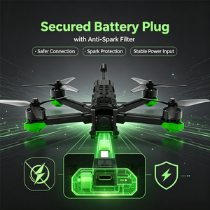 F5 FPV Amélioré O4 avec Effet d'Éclairage Quad Flexible et Puissant, RC FPV avec Protections Vertes et Deux Antennes - Product Image 6