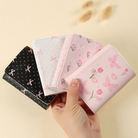 Dompet Lipat Tiga Multifungsi Big-Eared Dog, Tempat Kartu Berkapasitas Tinggi dengan Banyak Slot