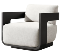 Fauteuil en cuir de qualité supérieure avec structure en bois massif, chaise longue confortable pour salon, bureau à domicile, meubles