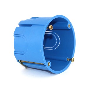 กล่องฝังฝ้าเพดานแบบกลม 1/2 ช่อง สำหรับแผ่นยิปซัม ขนาด 68x40 มม. - Product Image 1