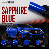 Film de protection de voiture SPEEDMOD en TPU PPF brillant bleu saphir 7,5 mil auto-réparant de qualité supérieure 1,52 m x 15 m Vente en gros