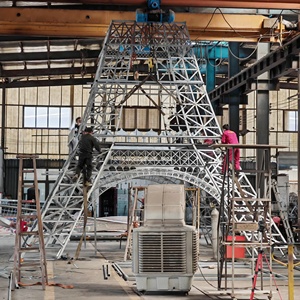 Lớn nổi tiếng Quảng trường cảnh quan trang trí ngoài trời công viên xây dựng nghệ thuật Kim Loại Điêu khắc tháp Eiffel với LED chiếu sáng - Product Image 3