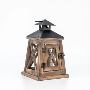 Farol de Madera Cuadrado Hecho a Mano de Primera Calidad, Decoración Moderna para el Hogar, Lámparas Colgantes para Navidad - Product Image 5