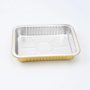Food <strong>Container</strong> Smooth Wall Rectangle <strong>Big</strong> Size Aluminum Foil with Lid Eco Takeout Aluminum Foil Food Packing Carton Aluminum Box - Product Image 6