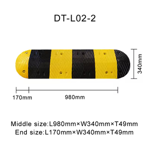 DingTian ceinture de décélération en caoutchouc de haute qualité spécial Ridge Highway tampon de pente de route Direct usine approvisionnement ralentisseurs - Product Image 3