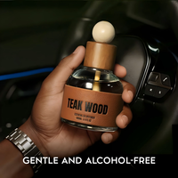 Diffuseur de parfum pour voiture en bois personnalisé OEM ODM 100ML, parfum bois de teck, vente en gros directe d'usine, porte-gobelet