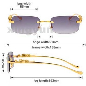 サングラスサングラス<span class=keywords><strong>rimless</strong></span>デザイナープロモーション人気ファッションメタル男性女性