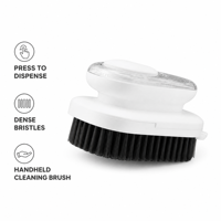 Brosse de nettoyage multifonctionnelle manuelle anti-rayures pour lessive, chaussures, vêtements et surfaces