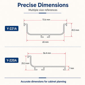 Aluminum Gola Cabinet Handle Embedded Hidden Pulls for Kitchen Cabinet <strong>Wardrobe</strong> <strong>Hardware</strong> - Product Image 5