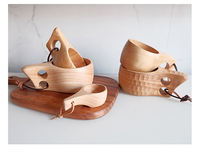 Tasse en bois grande taille personnalisée, écologique, design classique avec logo, idéale pour café/thé, petit-déjeuner en extérieur, cadeau - Vente chaude