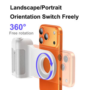 नए जबड़े फोन धारक ज़ूम रिमोट कंट्रोल शूटिंग मोड स्विच एंड्रॉइड आईओएस एल्यूमीनियम चुंबकीय वायरलेस फोन कैमरा हैंडल - Product Image 4