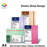 Cuadernos espirales de papel con cubierta de PP para universitarios, tamaño A4/A5, personalizados con impresión a color, para zurdos, para composición y planificación.
