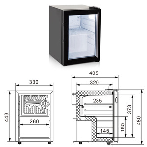 Exhibidor Refrigerado Comercial Más Vendido 2025 Monster Mini <span class=keywords><strong>para</strong></span> Bebidas Energéticas con Puerta de Vidrio y Logo LED Enfriamiento Profesional - Product Image 4