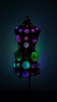 LED Neon Light Cool Mirror Dress for Party Scientific Future Mushroom Dress Stage Performance Discotheque Ballroom Women Clothes
