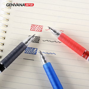 Genvana Vente directe en usine Stylo gel rétractable <span class=keywords><strong>Super</strong></span> Soft Grip 0.5mm Largeur de ligne Pointe de balle Grille en plastique Stylos gel de marque - Product Image 4