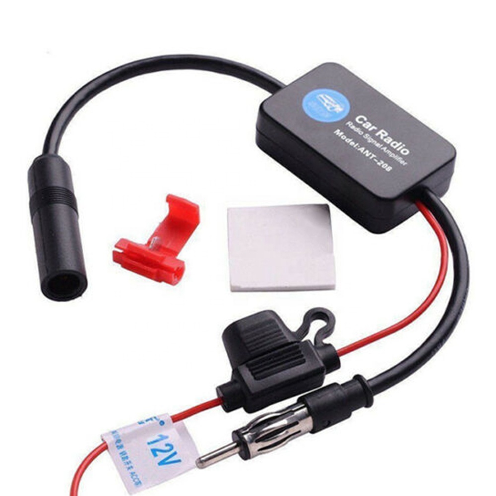 12V Auto Signal Booster Verstärker AM FM Radio Antenne TV Signal verstärker DVB Car Aerial Booster