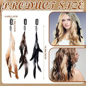 ผมต่อสีพรีเมี่ยมชุดคอสเพลย์ฮาโลวีนสำหรับสตรีอุปกรณ์ต่อผมชาวอินเดีย - Product Image 3