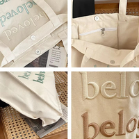 Sac fourre-tout en toile de coton avec logo personnalisé écologique Idée cadeau réutilisable à la mode pour toute occasion