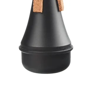 Silenciador de <span class=keywords><strong>trompeta</strong></span> recto, ligero, de plástico negro para principiantes, para uso de músicos de instrumentos de viento madera - Product Image 3