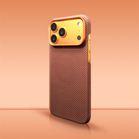 Étui de protection magnétique ultra-fin double couche en fibre d'aramide de luxe, estampage à chaud, ajustement parfait à 100 %, antichoc pour plusieurs appareils