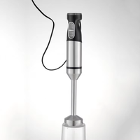 288461 CE/ETL Mixeur Plongeant Électrique à Deux Boutons de Contrôle de Vitesse, Boîtier en Acier Inoxydable, Mixeur Plongeant Manuel