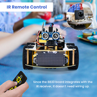 Keyestudio-Kits de Robótica Multiusos para Niños, Juguete de Codificación a Vapor, Robots Robóticos de Vástago, Coche V2.0 para Arduino, 4Wd Bt