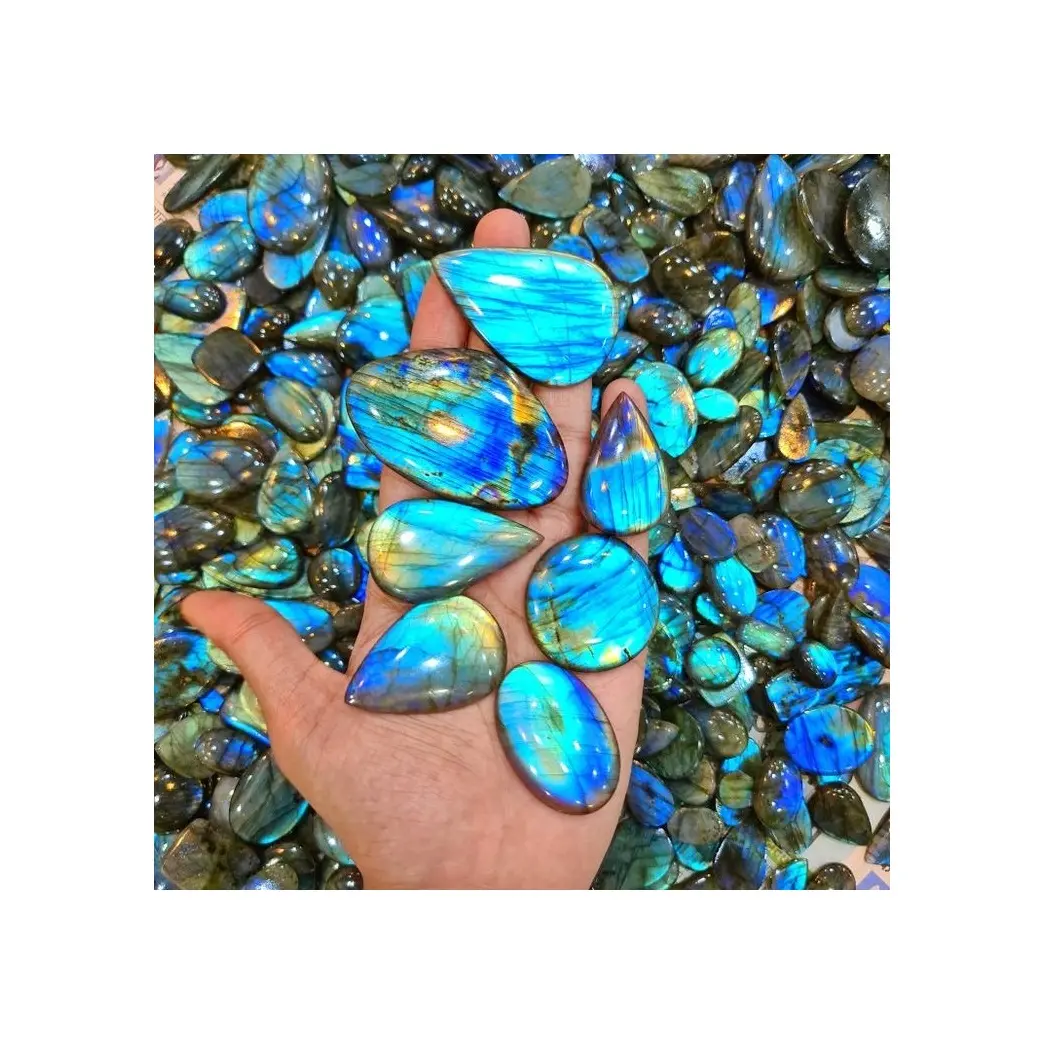 Chất lượng tốt nhất Labradorite đá quý tự nhiên Cabochon lỏng đá quý cho đồ trang sức làm đá tự nhiên từ Ấn Độ