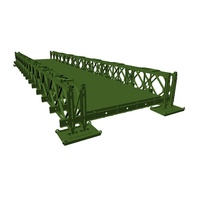 Puente Bailey de Acero Pesado de Alta Calidad para Construcción de Puentes con Estructura de Acero, Grado Q345B-Q460C, Modelo CB100