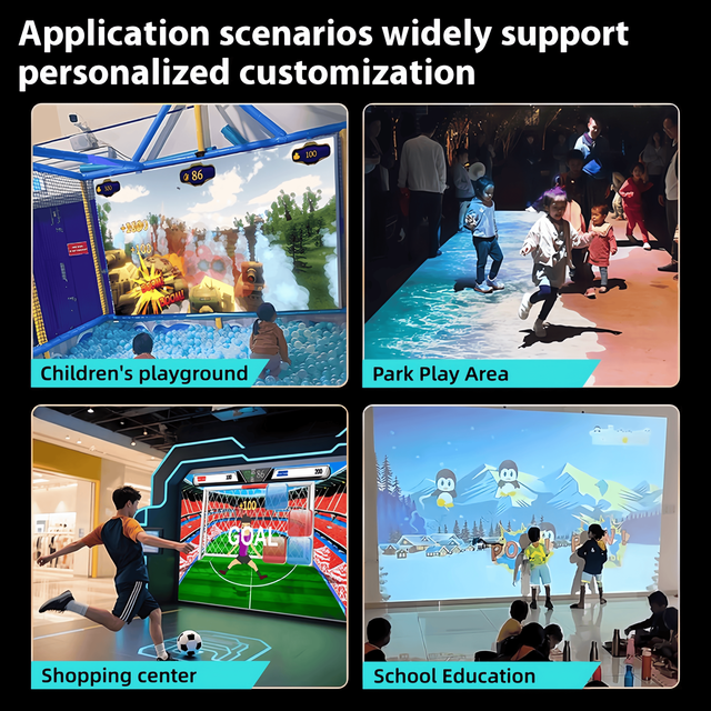 OWAYBOARD FT6+ 56 Wall Game 3D Interactive Touch Wall Projection System 56 Game Themes Children's Fun Ball-throwing Equipment