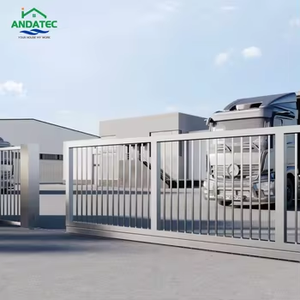 Porte coulissante automatique sans rail en alliage d'aluminium, porte translative suspendue en porte-à-faux pour villa, jardin, entrepôt, usine - Product Image 3