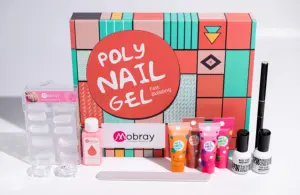 Poly Gel Nail Kit With UV LED Lamp Nail Extension Gel Kit With Base And Top Coat Slip Solution PolyGels Nail Kit Set