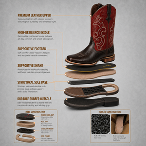 <span class=keywords><strong>Botas</strong></span> Vaqueras Palitutu para Mujer, <span class=keywords><strong>de</strong></span> Media Pantorrilla, con Punta Cuadrada, Estilo Western, para Pantorrillas Anchas, <span class=keywords><strong>de</strong></span> Cuero <span class=keywords><strong>de</strong></span> Grano Completo Bordado, Fáciles <span class=keywords><strong>de</strong></span> Poner - Product Image 5