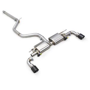 Catback eléctrico de sonido automático para VW <span class=keywords><strong>GOLF</strong></span> 7/<span class=keywords><strong>7.5</strong></span> MK7/MK7.5 <span class=keywords><strong>GTI</strong></span> 2,0 T 2014-2020 silenciador de acero inoxidable tubo de escape con puntas negras - Product Image 1