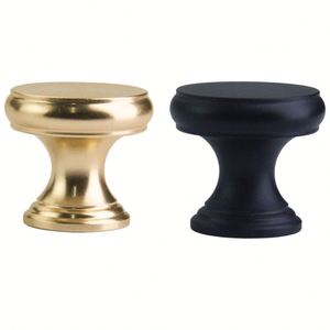 Perillas y Tiradores Modernos Redondos de Aleación de Zinc para Gabinetes, 30 mm de Altura, Ecológicos y Sostenibles para Gabinetes de Cocina, Dormitorio y Baño - Product Image 1