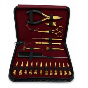 Kit d'outils professionnels pour extensions de cheveux avec pinces, clips, perles, aiguilles et peignes pour l'installation et le retrait OEM - Product Image 3