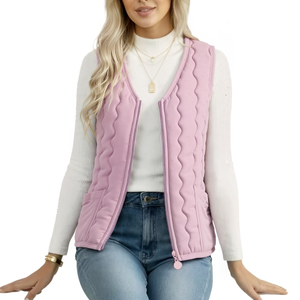 Parka Térmica con Cierre de Cremallera, Forro Acolchado Tipo Panal de Abeja <span class=keywords><strong>y</strong></span> Bolsillos Laterales Dobles para Invierno <span class=keywords><strong>y</strong></span> Uso en Todas las Estaciones - Product Image 1