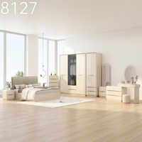 Ensemble de meubles de chambre à coucher en bois moderne, ensemble de chambre à coucher en bois, lit king size, ensemble de meubles de chambre à coucher de luxe