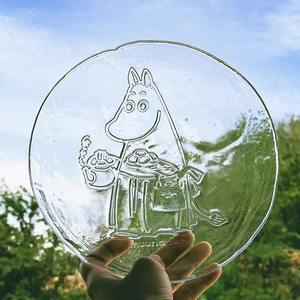 Eigentijds Duurzaam Gepolijst Glas Rond Fruitdienblad Met Effen Patroon Vakantiehuis Eetgerecht Voor Cadeautjes Mummie Fruitschaal - Product Image 3