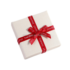 Дешевая оптовая продажа картонная коробка для ювелирных изделий с крышкой и основой, упаковка для ювелирных изделий на заказ, шкатулка с логотипом, коробка для ожерелий - Product Image 5