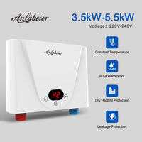 Chauffe-eau électrique instantané sans réservoir 220V 3000W à point unique pour cuisine et équipement de restaurant, idéal pour mini-maisons