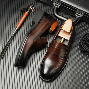 คุณภาพสูงที่กำหนดเองของผู้ชายแฟชั่นลำลองธุรกิจทางการหนังแท้สลิปออนฤดูใบไม้ร่วงป้องกันการลื่นระบายอากาศสวมใส่สบาย - Product Image 2