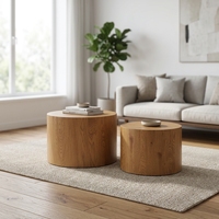 Table basse ronde contemporaine en bois MDF écologique, design personnalisé, pour la maison, le salon, marque Jite