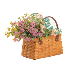 Bouquet de fleurs artificielles CallaFloral en plastique, décoration de mariage, rose blanche rouge MW73775 - Product Image 5
