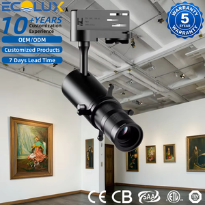 Spot LED carré magnétique intelligent et orientable 10W-35W CE ETL SAA pour galerie d'art moderne et musée - Product Image 1