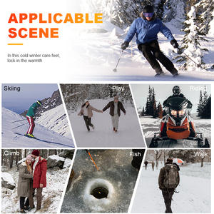 Chaussettes de ski chauffantes à batterie rechargeable de vente directe d'usine pour hommes et femmes respirantes avec contrôle par application pour l'hiver - Product Image 5